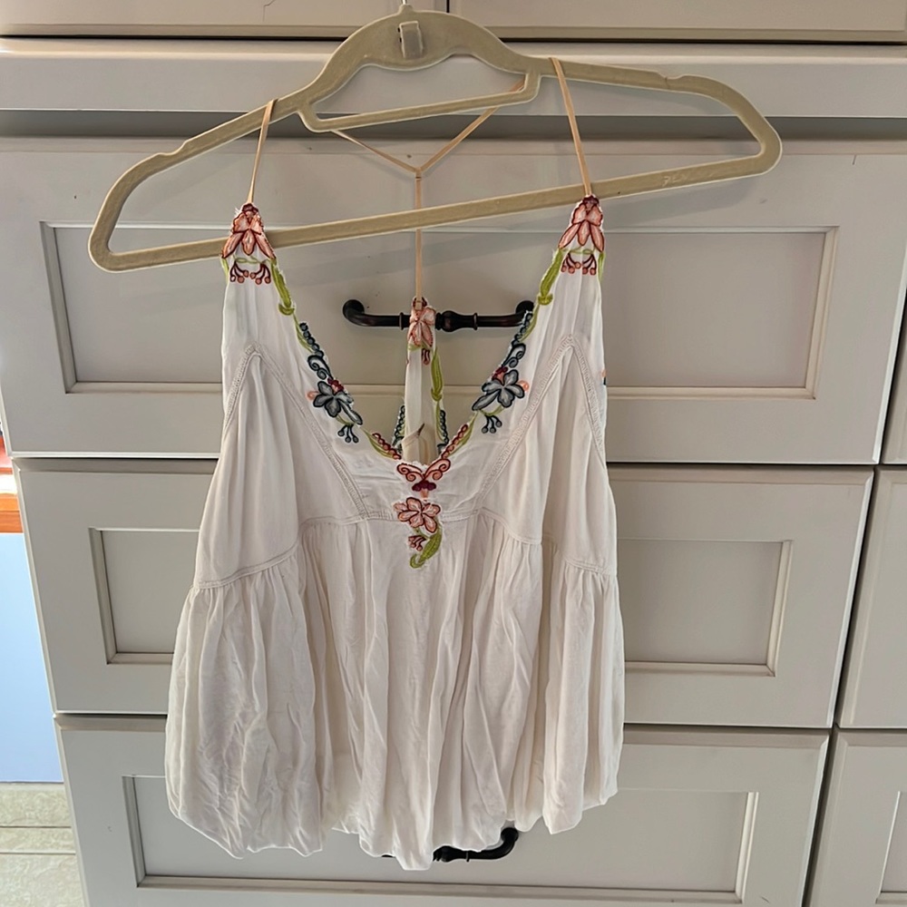 Free People size XS floral tank top